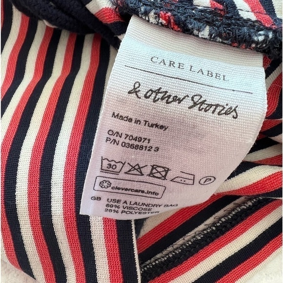 & Other Stories Striped Crop Tank Top - Picture 11 of 12